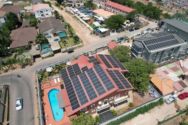 Rooftop solar installation, residential project